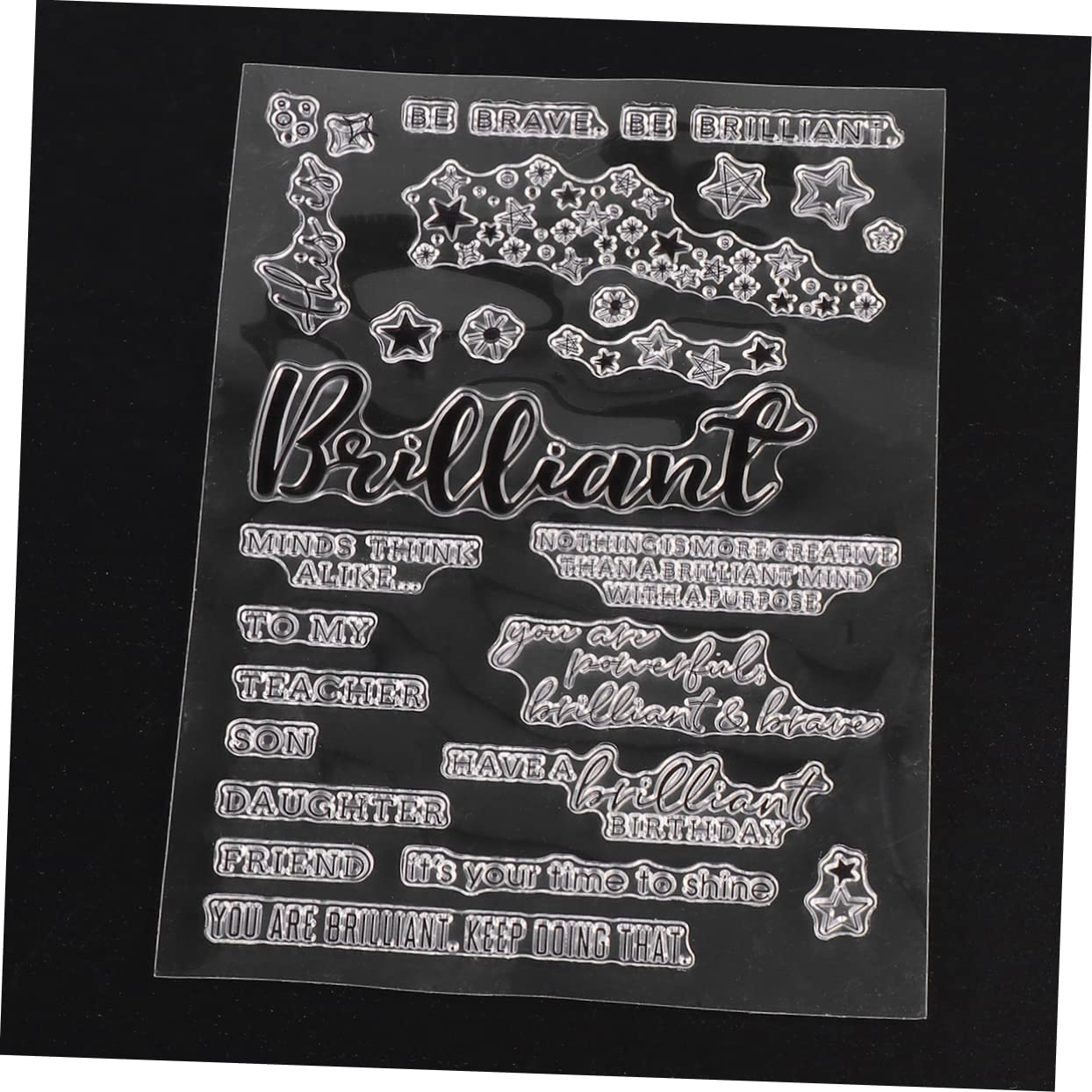 Transparente Silikonstempel 8 Stück Mit Verschiedenen Mustern Klare Zeichenvorlagen Sichere Kunststoffgriffe Für Kinder Scrapbooking Und Selbstgemacht Basteln