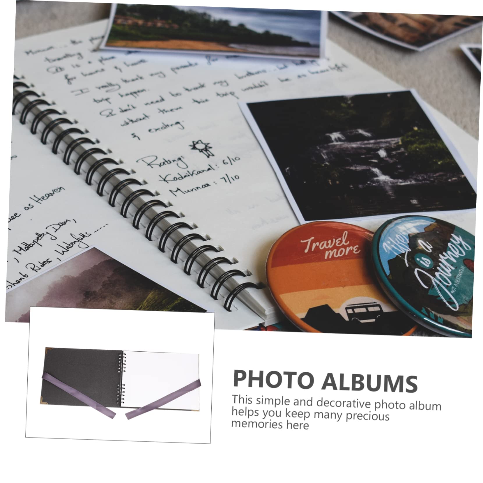 Album Fotografico Orizzontale Finestra, Nero, per Foto