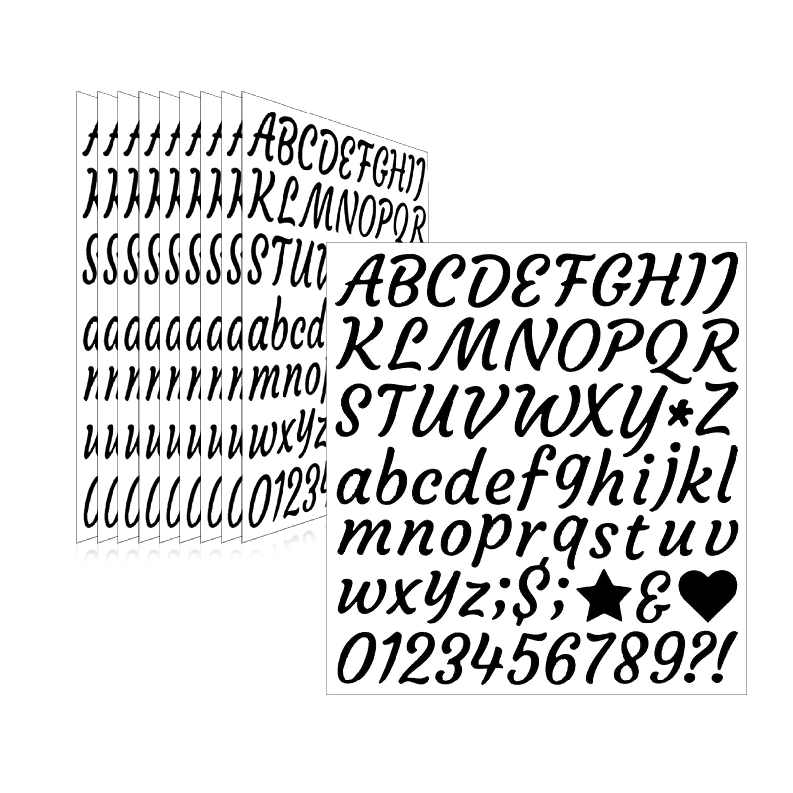 Letter Stickers,Mailbox Numbers,1 Inch Waterproof Vinyl Alphabet