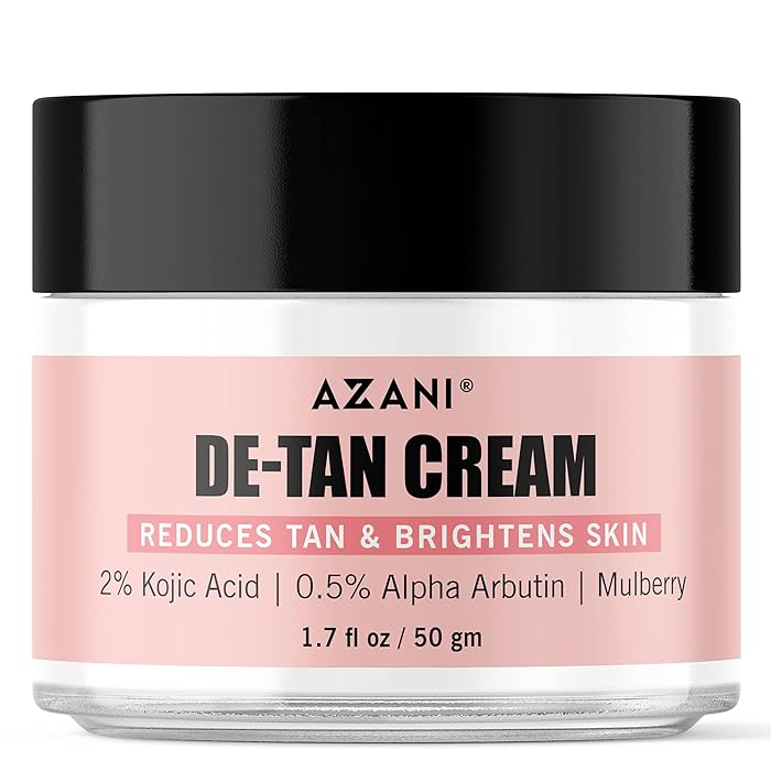 Buy Azani De tan Cream 2 Kojic Acid, Alpha Arbutin, MulberrySkin Tan