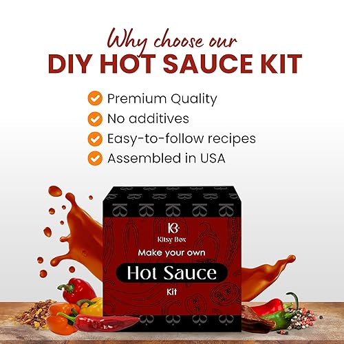 Miniatura 9 de Kit de fabricación de salsa picante para hacer tu propia salsa picante  Incluye pimientos reales (chiles anchos, chipotle y habanero) Rango de calor