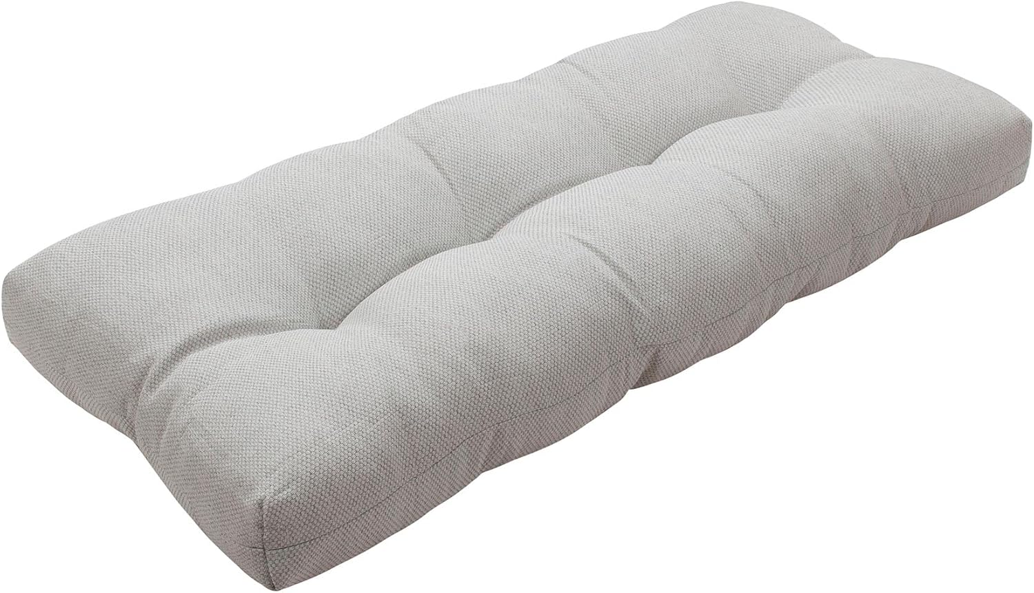 Indoor Outdoor Bench Cushion 42"x18", Non-Slip Tufted Water Resistant Long Seat Pads, Patio Loveseat Cushion for Window, Garden, Swing, Settee - Light Gray Light Gray 42 x 18 x 5 In