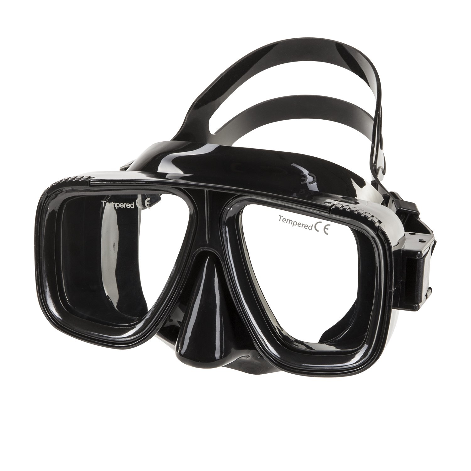 IST Saturn Scuba Dive mask -Black Silicone