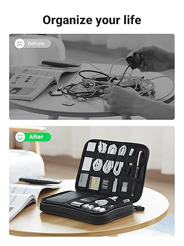 Miniatura 6 de UGREEN Paquete de estuche para auriculares con bolsa organizadora de viaje