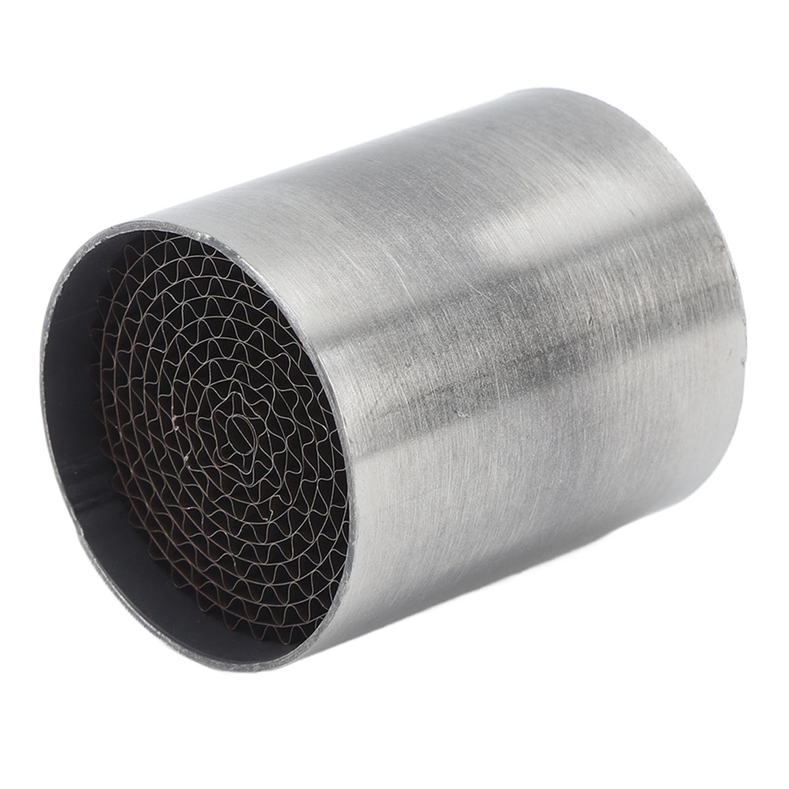 Catalyseur de Tuyau d'échappement de Moto en Acier Inoxydable Universel 35x5 0mm/1.37x1.96 Pouces (42*50mm)