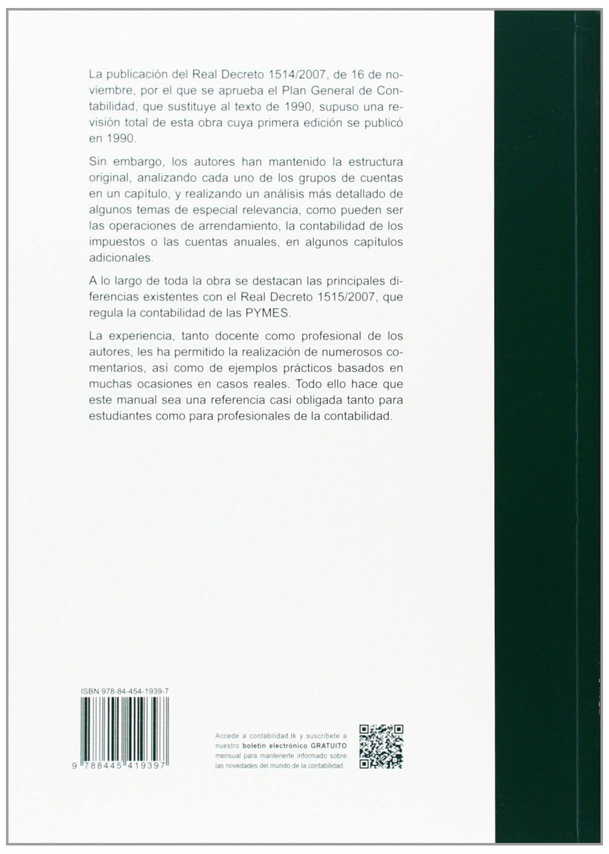 Plan general de contabilidad (comentarios y casos prácticos) (FONDO)