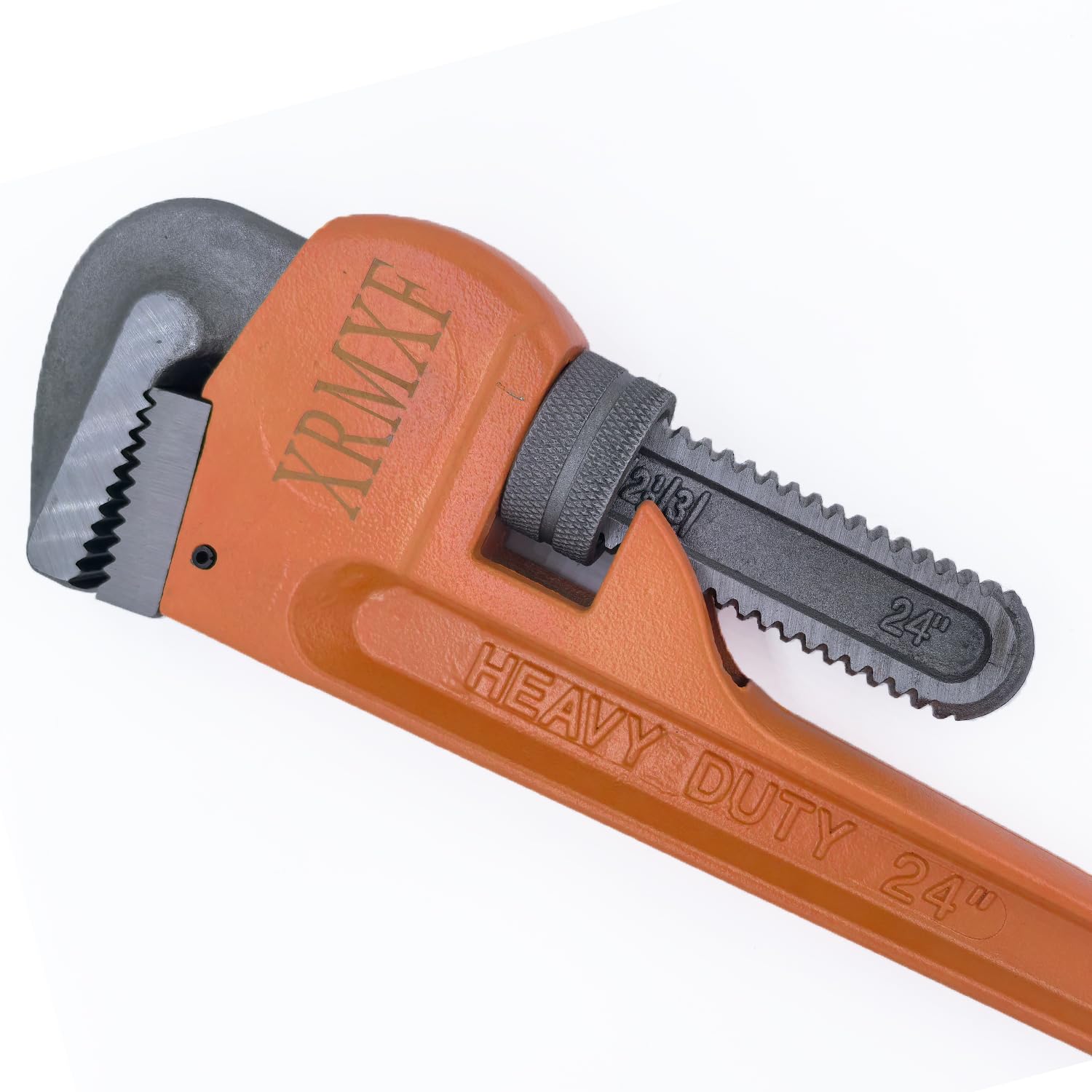 Alicates para tubos de 24 pulgadas, con una sola mano, alicate recto para tubos de una mano, máx. ancho de boca 90 mm, reparación de tuberías de alcantarillado o calefacción
