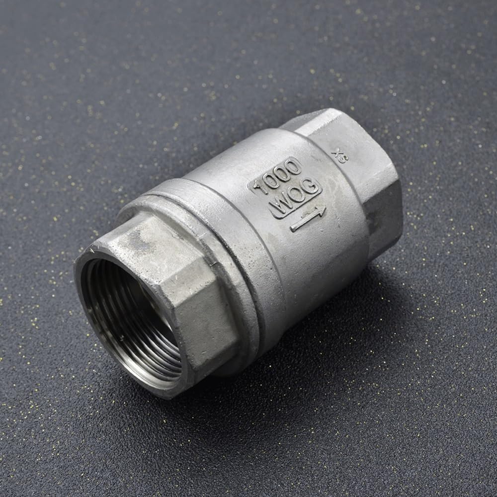 1/4" 3/8" 1/2" 3/4" 1" 2"-4" BSPT Femmina 201 304 316 Acciaio Inossidabile unidirezionale Valvola di ritegno Verticale con Tenuta Dura o Morbida(DN25 1 inch BSP,SS316)