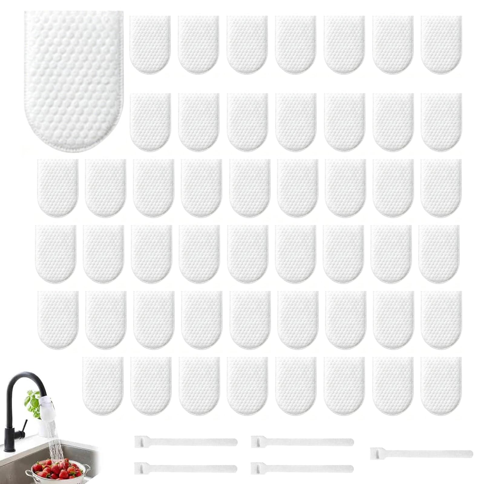 Faucet Filter Cotton Bag, 50Pcs Faucet Filter Bag