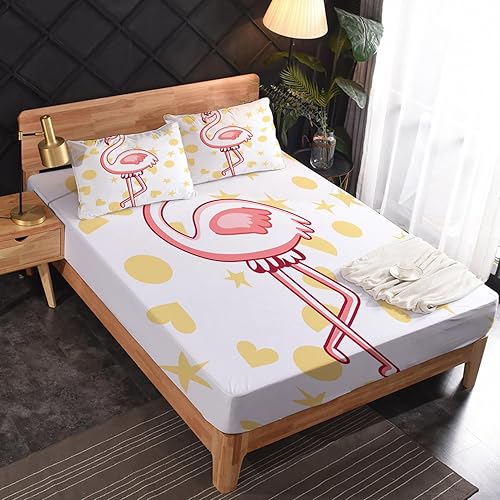 Miniatura 9 de GEDAEUBA Sábanas de unicornio tamaño California King, sábanas Kawaii para niños y niñas, bonito juego de sábanas con sábana bajera de bolsillo