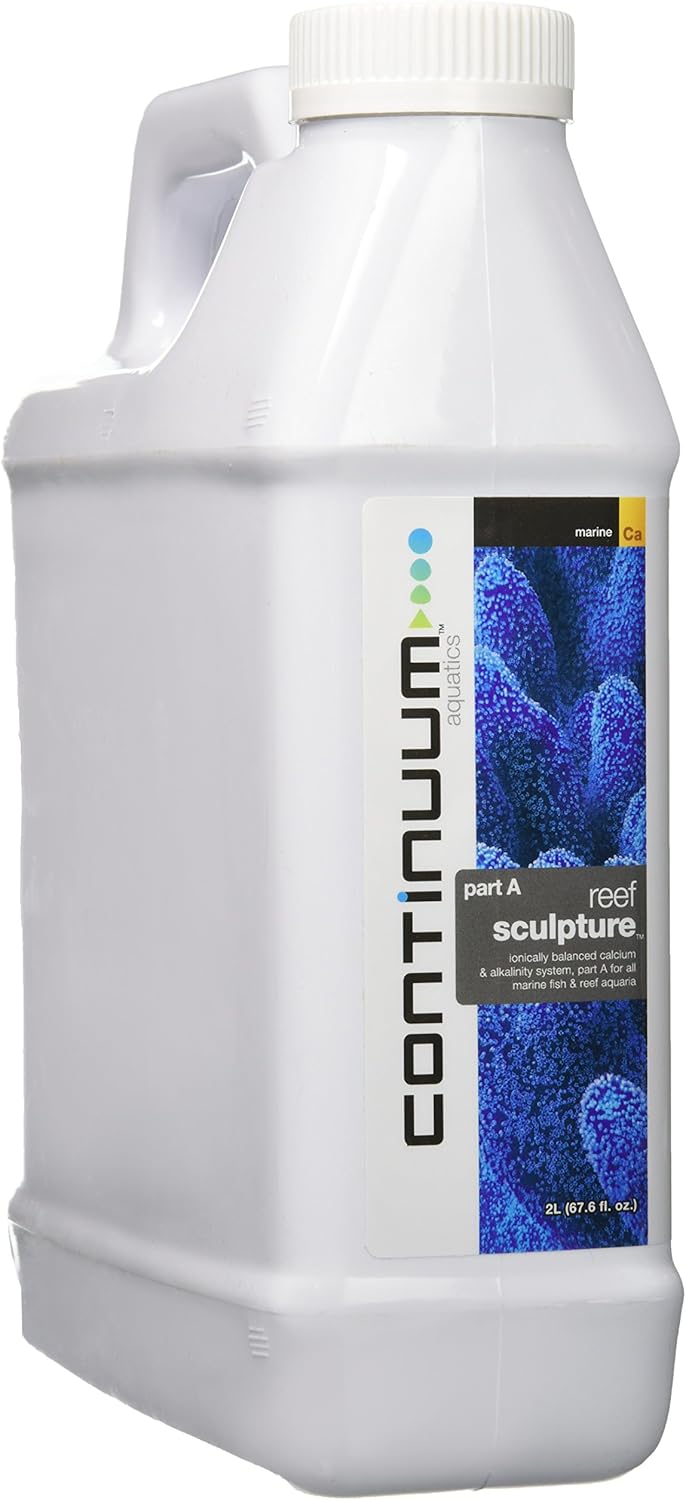 Continuum Aquatics Reef Sculpture A - Ionically Balanced Calcium & Alkalinity System for All Marine Fish & Reef Aquariums, 2 Liter