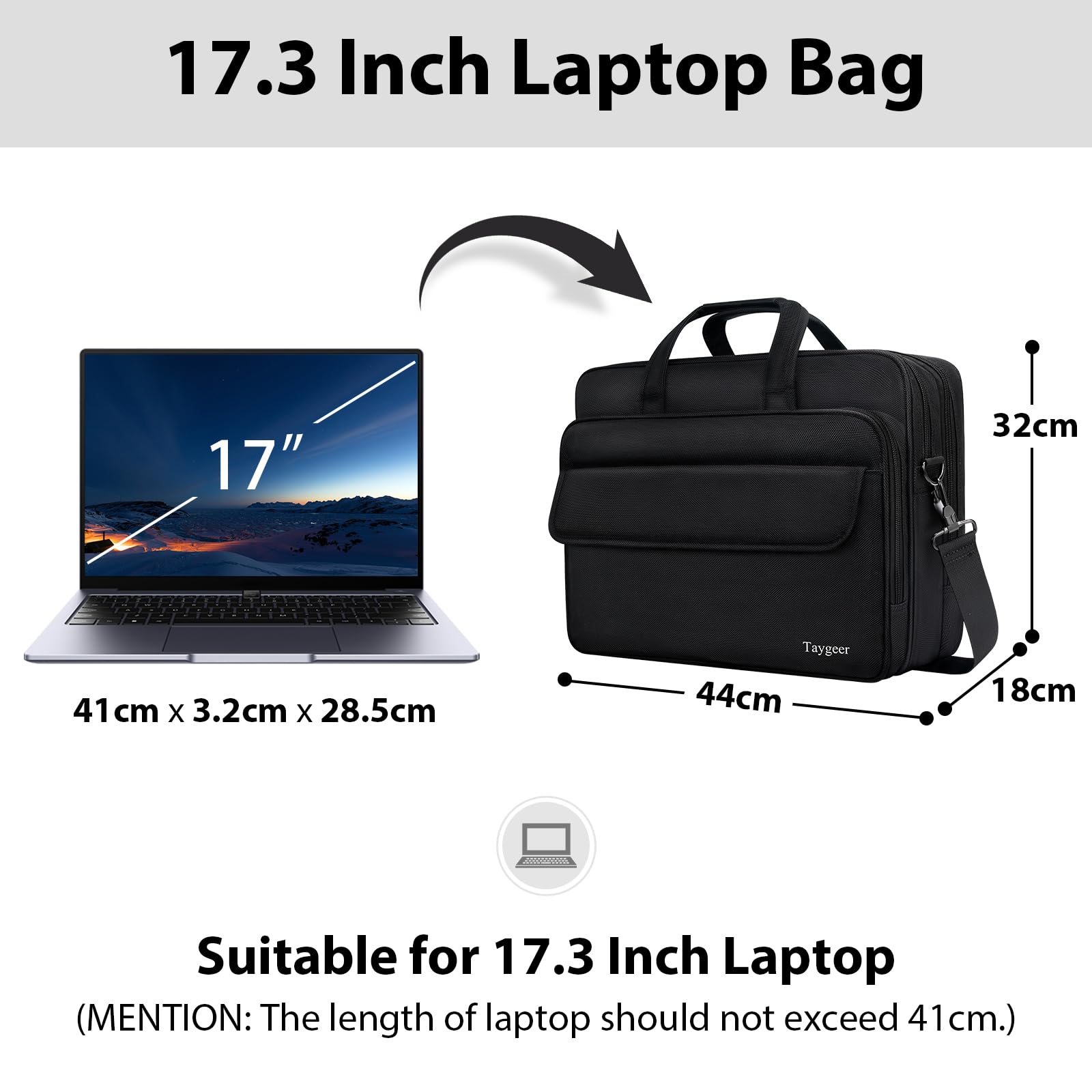 NEWHEY Borsa per computer portatile da 15,6 pollici per donne
