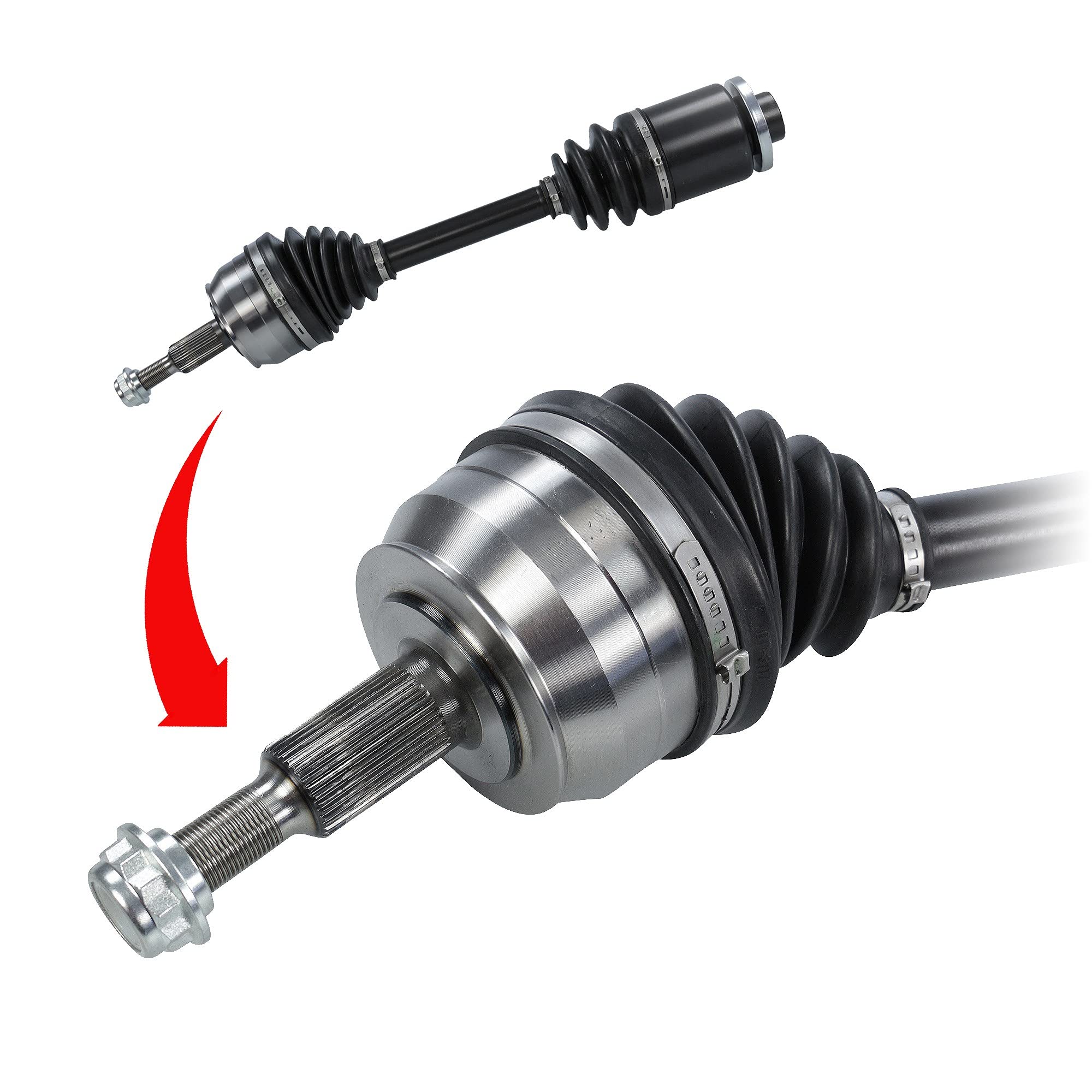 ATEC Germany 1x Eje Cardan Delantero Derecho Compatible Con