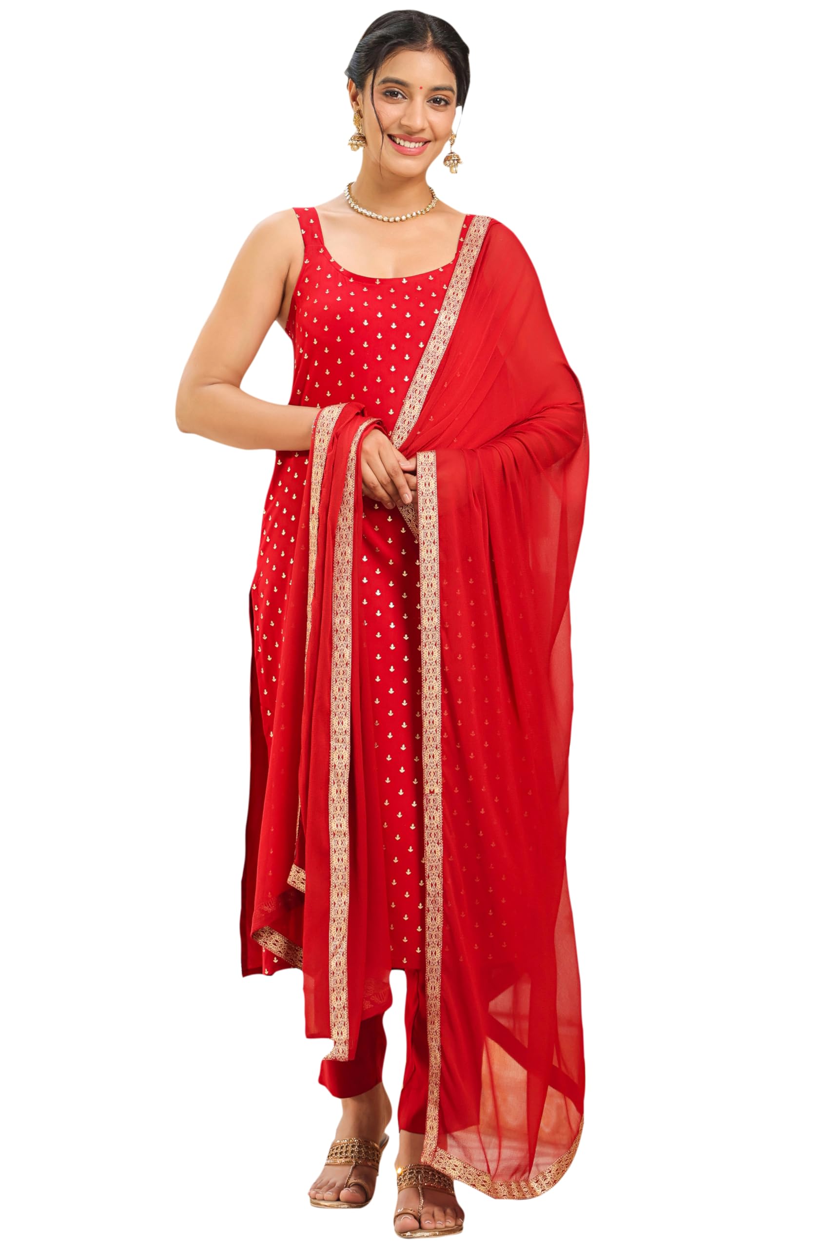 janasya Women's Rayon Foil Printed Straight Kurta Set-picture-30