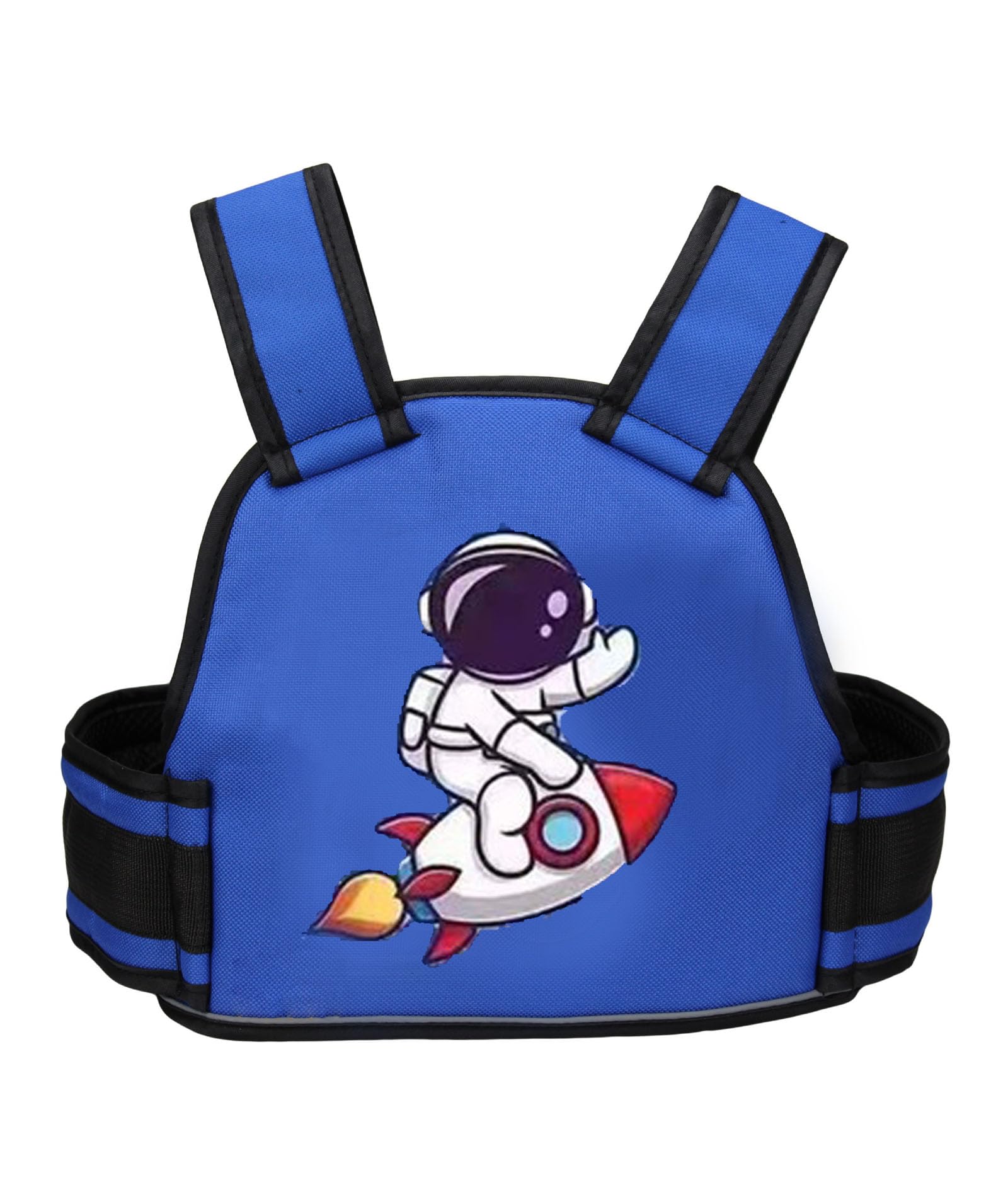 Kids Safety Belt for Two Wheeler, with Reflective Strips,Portable Seat Belt Children Motorcycle Harness for Motorcycle Bike Adjustable Safety Harness for Boys Girls (Blue)