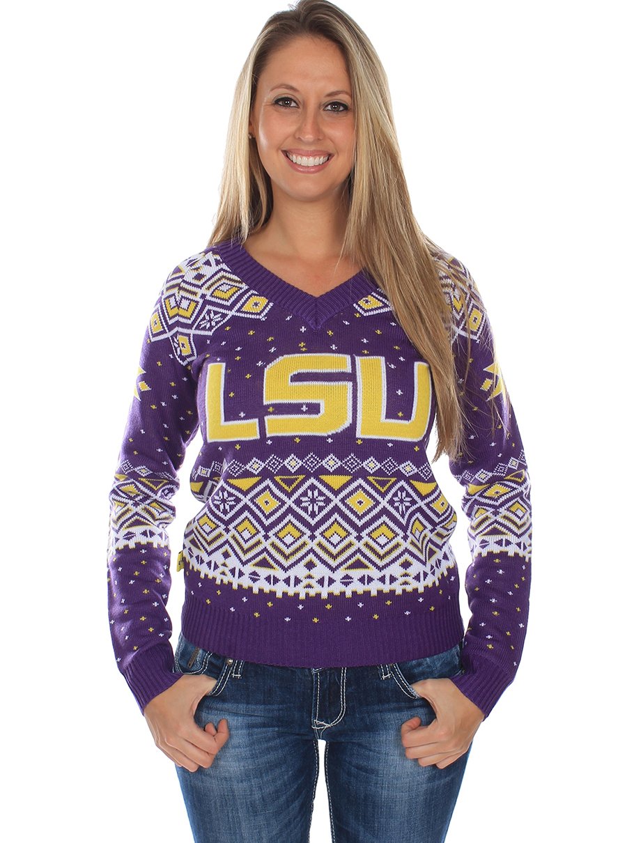lsu christmas sweater