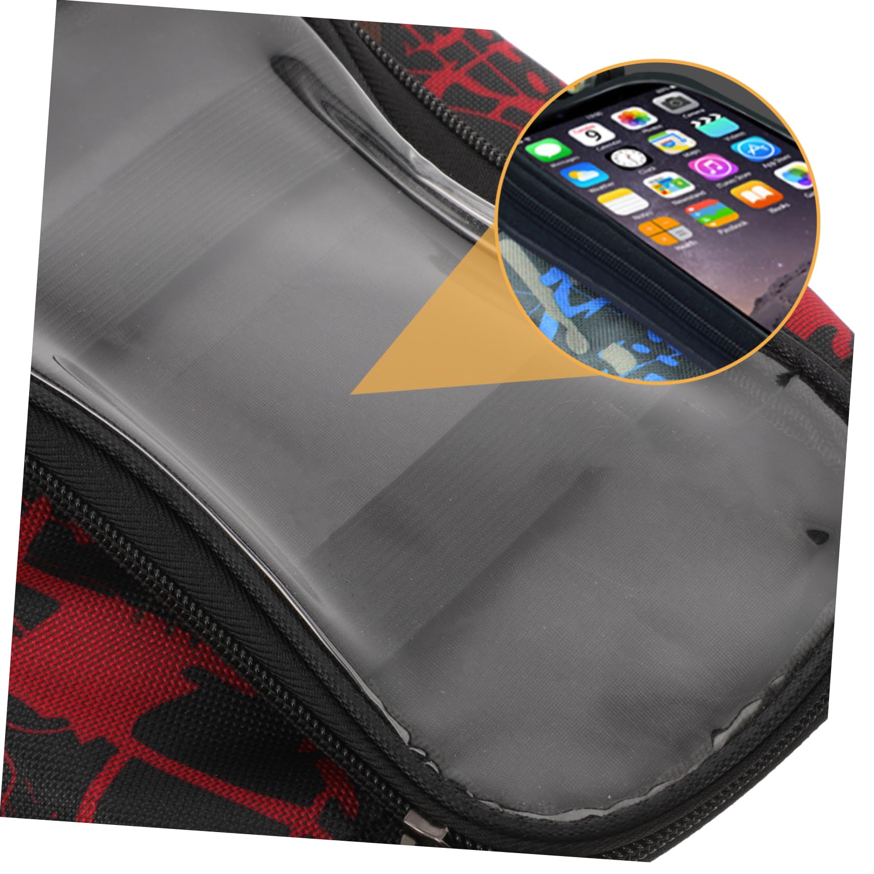 UPKOCH 4 Stück Mobiltelefontasche Beutel Fahrrad Satteltasche Oberrohr Fahrradtasche Sitz Fahrradtaschen Lenker Fahrrad telefonhalter Oxford-Stoff + TPU-Touchscreen