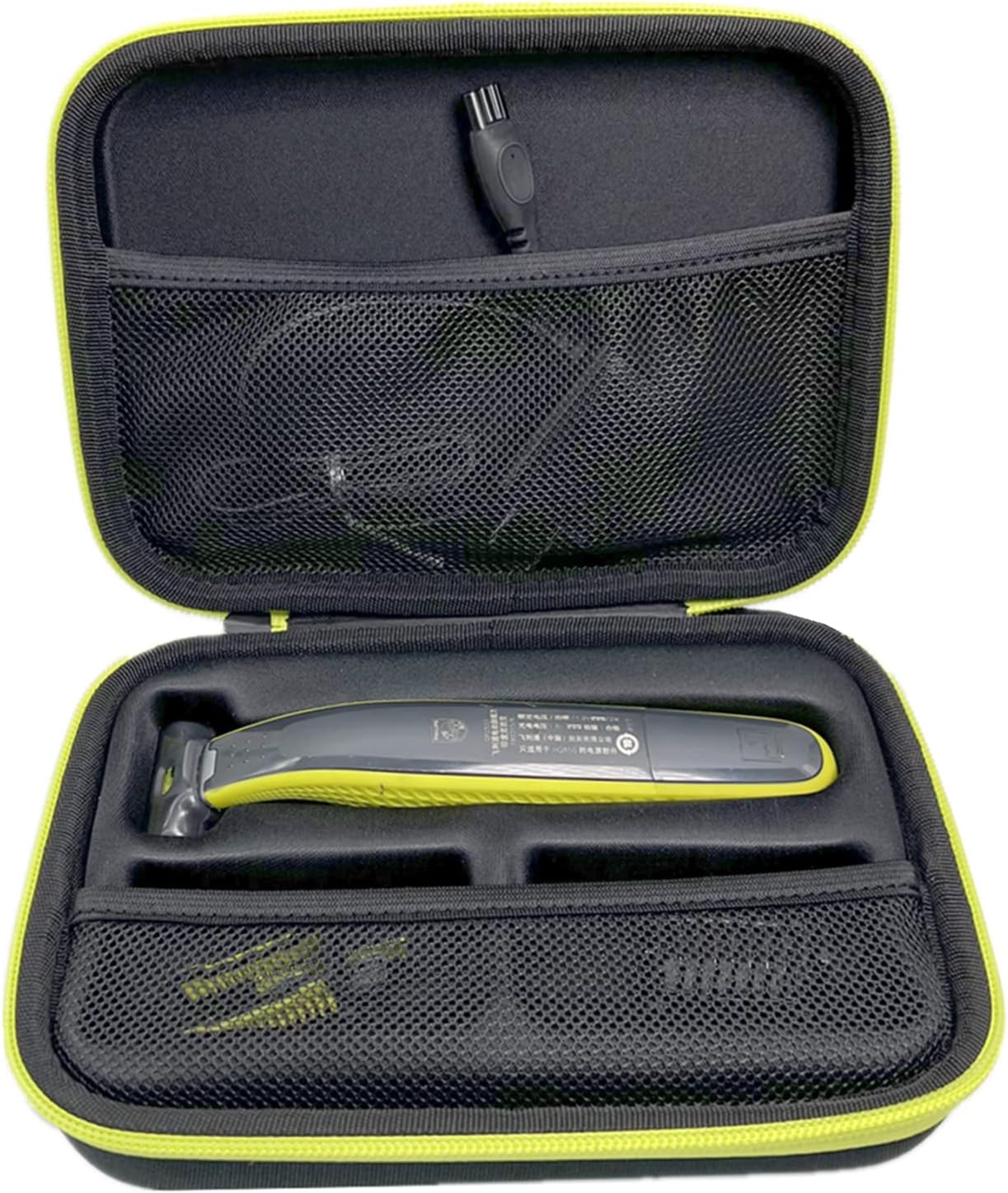 One Blade Case for Philips Norelco OneBlade QP2520, QP2530, QP2620, QP2630, QP2572, QP2590, EVA Razor Travel Case Protective Cover Storage Bag for One Blade and Attachments, Case Only