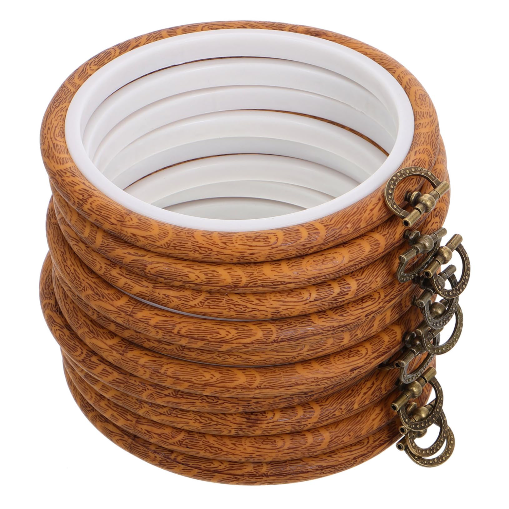SHINEOFI Aro de Bordado Circular para Bordar, 10 Unidades, Kit DIY