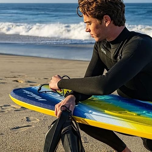 Miniatura 9 de Wavestorm-42.5in Performance Foam Bodyboard with Sector Fin Channel Bottom, Bodyboard for Beginners and All Surfing Levels, Complete 2 Pack Board