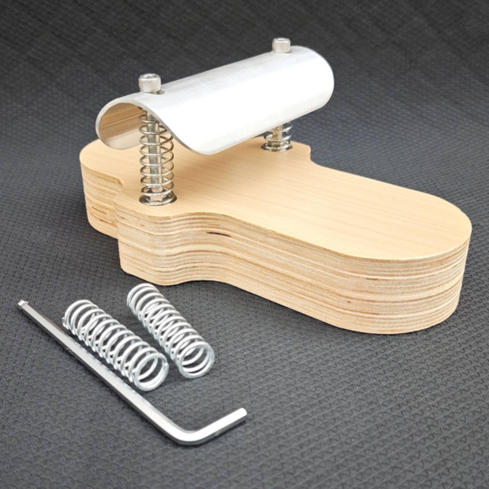 Harilla Dispositivo de Correccion del Pie con Estructura de Madera en y Resorte Visible para Terapia de Estiramiento del Tobillo y Entrenamiento de Flexibilidad del Pie en Hogar