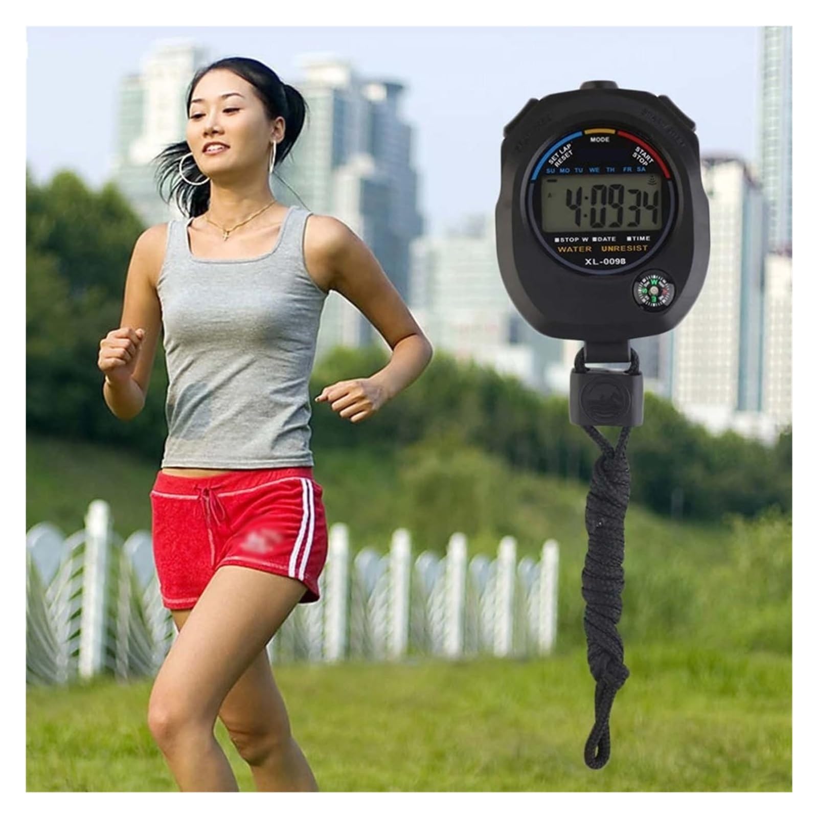 Cyfrowy stoper Timer wielofunkcyjny przenośny Outdoor Sports Running Training Chronograf Alarm Stop