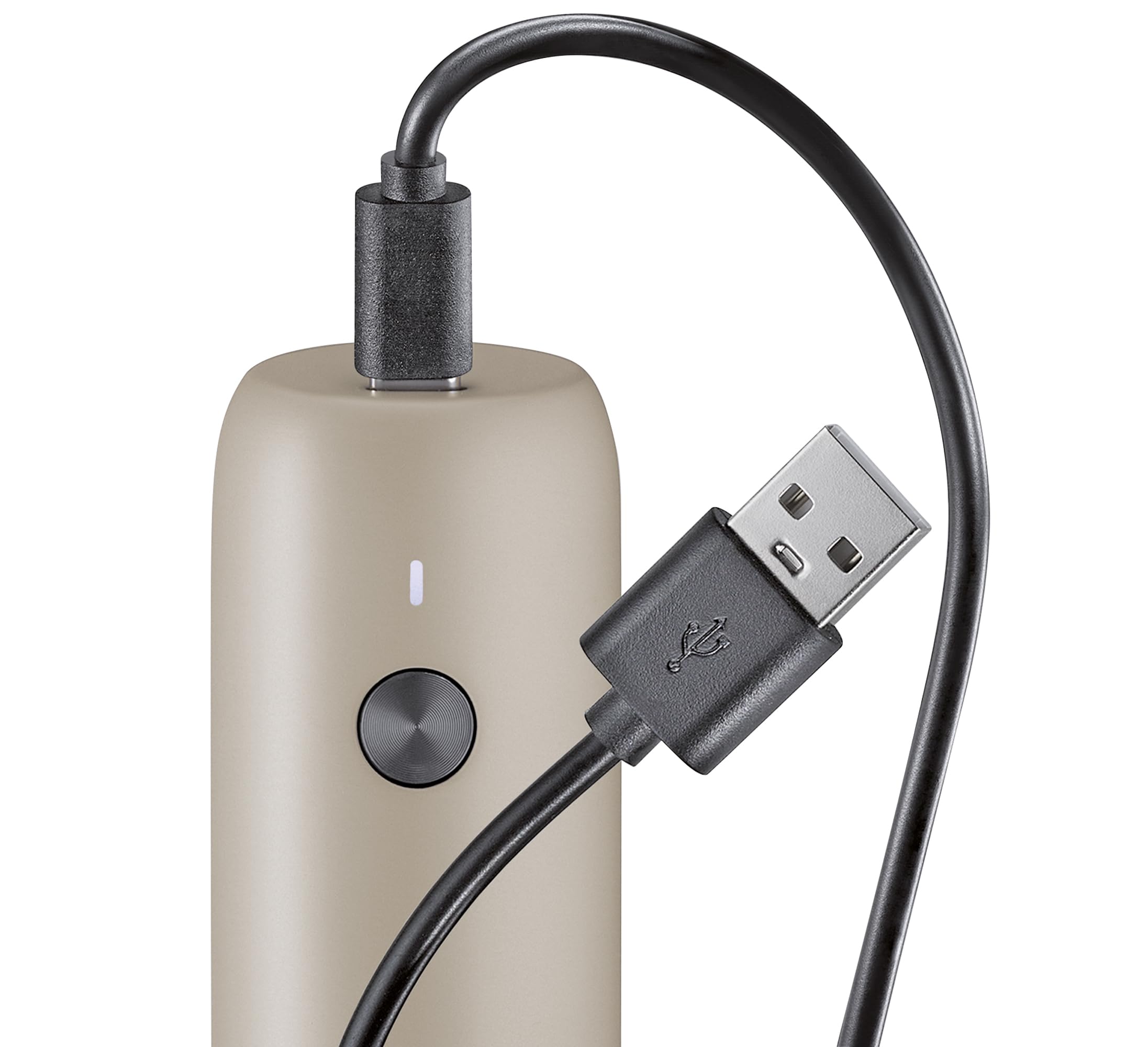 Zassenhaus KÖLN - Macinapepe elettrico USB, 14 cm, grigio, meccanismo in ceramica ad alte prestazioni, con alloggiamento in acciaio inox, batteria ricaricabile agli ioni di litio