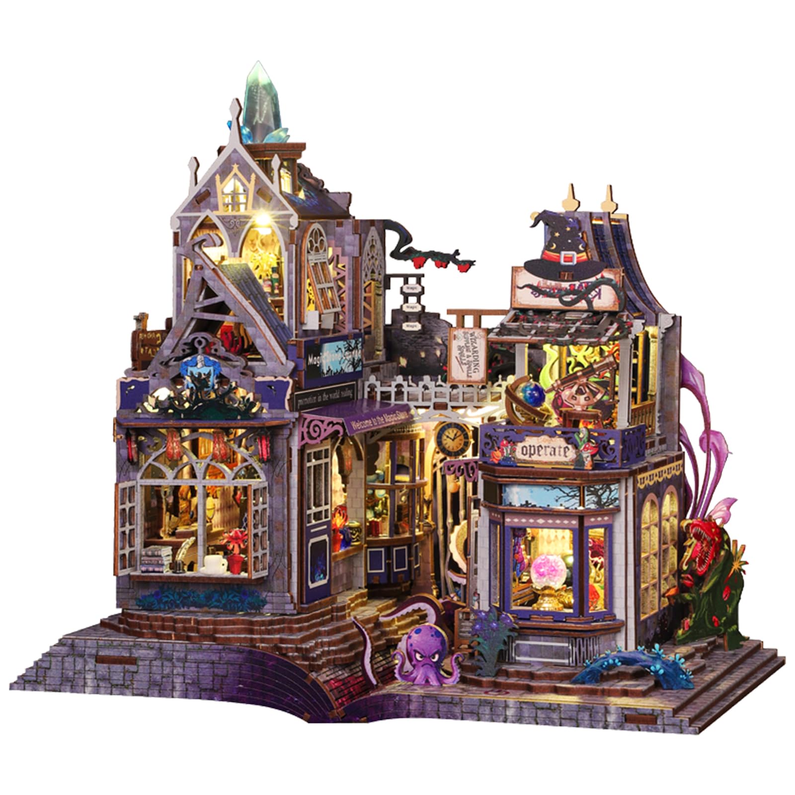 Roroom DIY Miniature House Kit for Adults, Fantasy Dollhouse Model Kit
