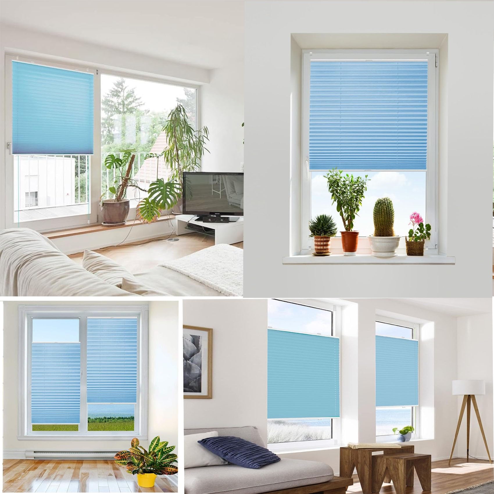 Klemmfix Estor Enrollable 80 X 210 Cm Blackout, Fácil De Instalar