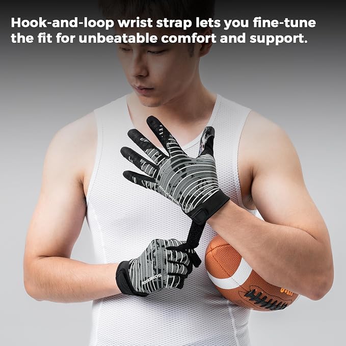 Guantes de fútbol ROCKBROS para hombres y jóvenes miniatura 4