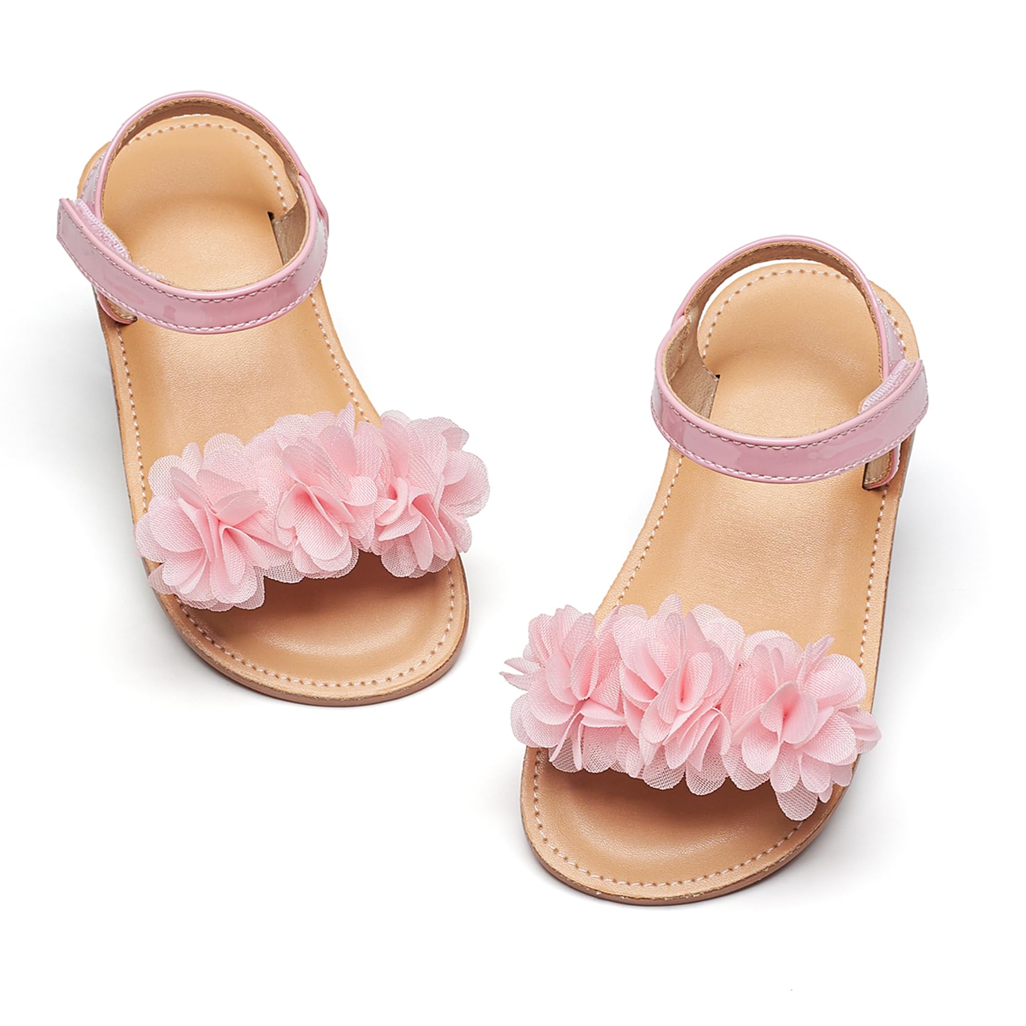 Otter MOMO Toddler Little Flower Girl Sandals Princess Dress Shoes Wedding