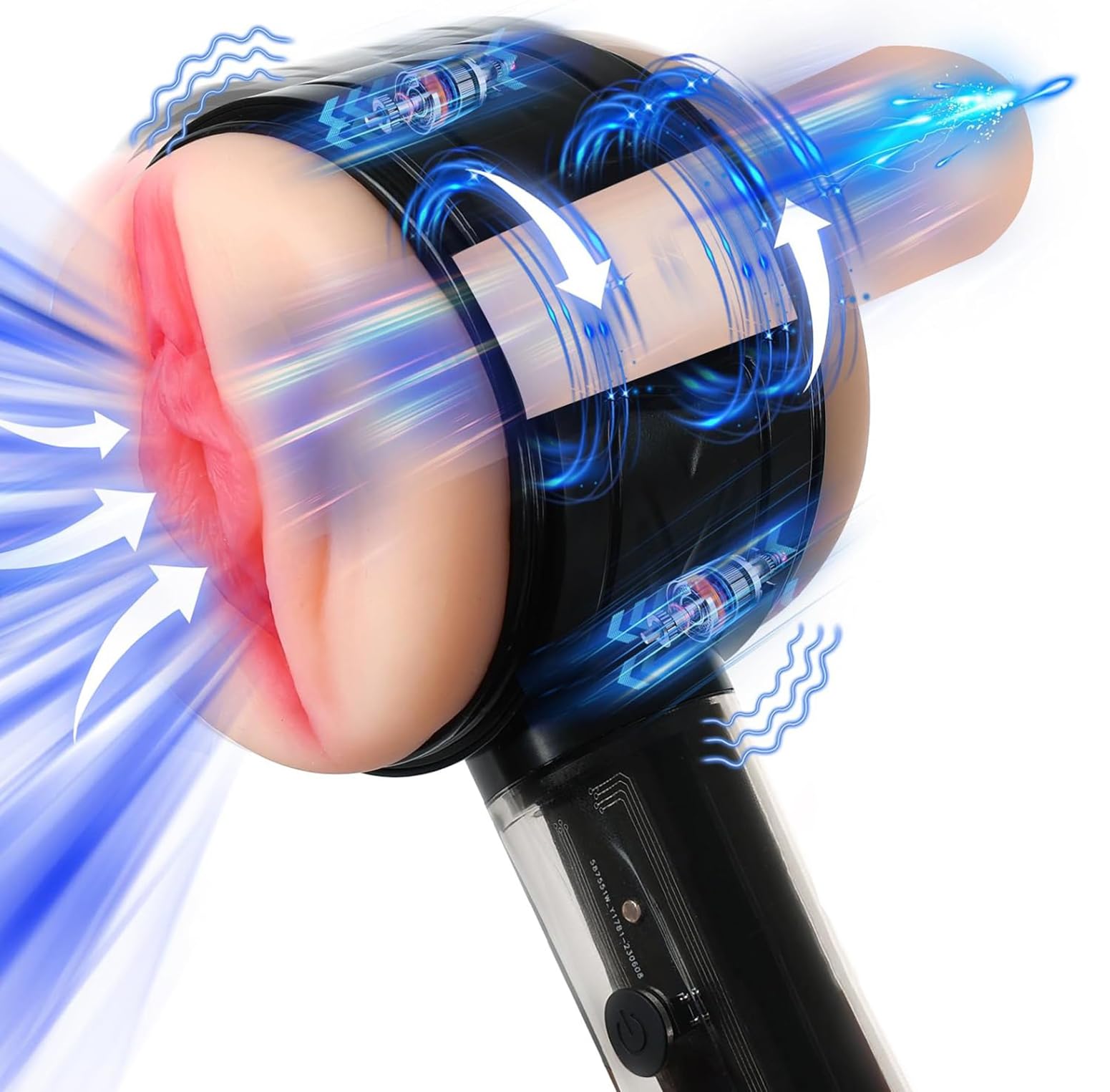 Elektro Máñlig Máśtụrbatőr 3D Rëalistîsk Sęxlękişâker for Men Oňaňi 10 Vîbration Modes 2 in 1 Máśtụrbatőr Cụp VMitgliedschaft ginAmazon_lirritërrMitgliedschaft ndMitgliedschaft Køpp Onânerlekakér