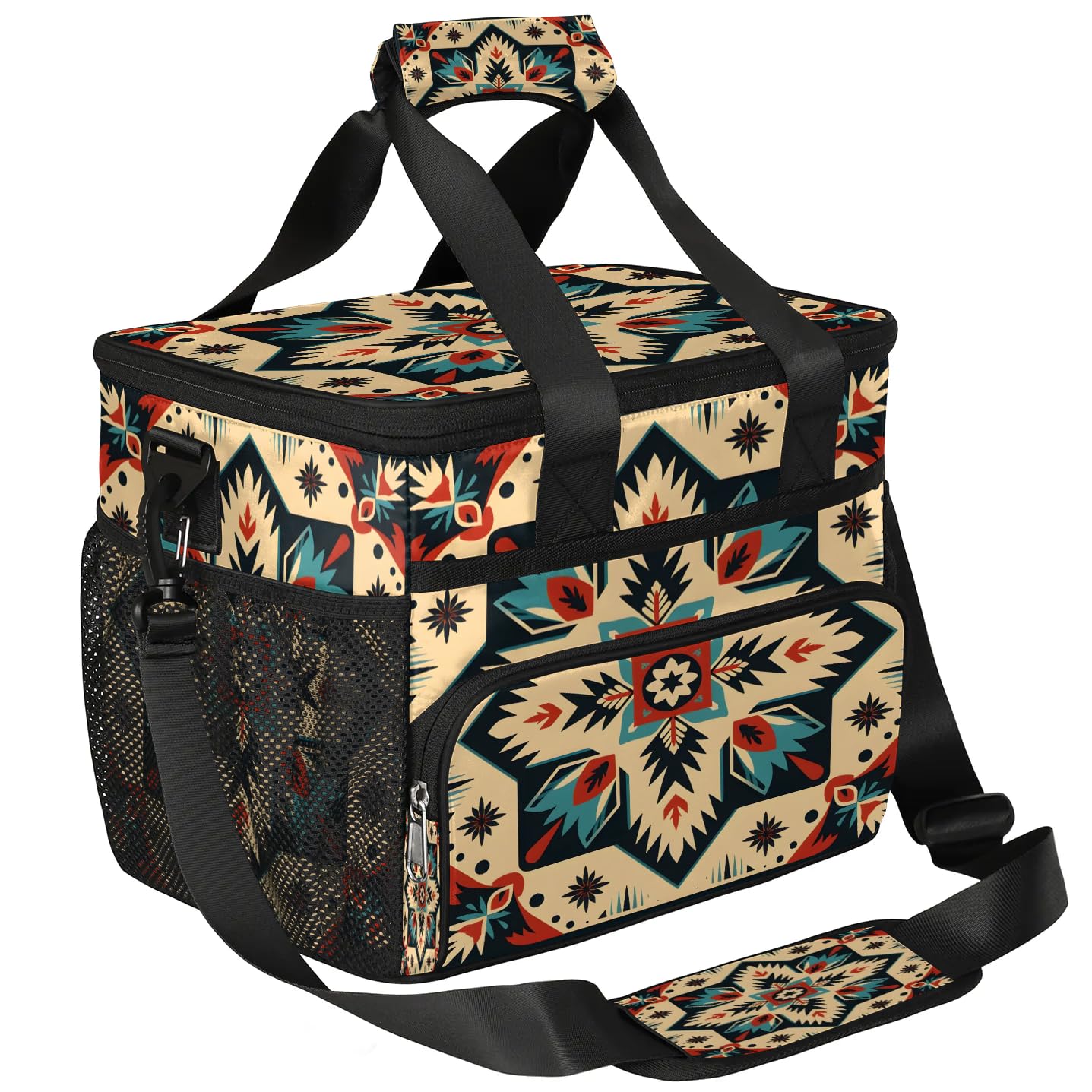 Lunch Box for Men Heavy Duty Insulated Lunch Bag for Women Bohemian Ethnic Lunchbox for Adults Lunch Cooler
