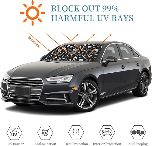 Miniatura 7 de Parasol plegable para parabrisas delantero, bloquea los rayos UV para mantener tu vehículo fresco, protector de visera para automóvil, camión, SUV