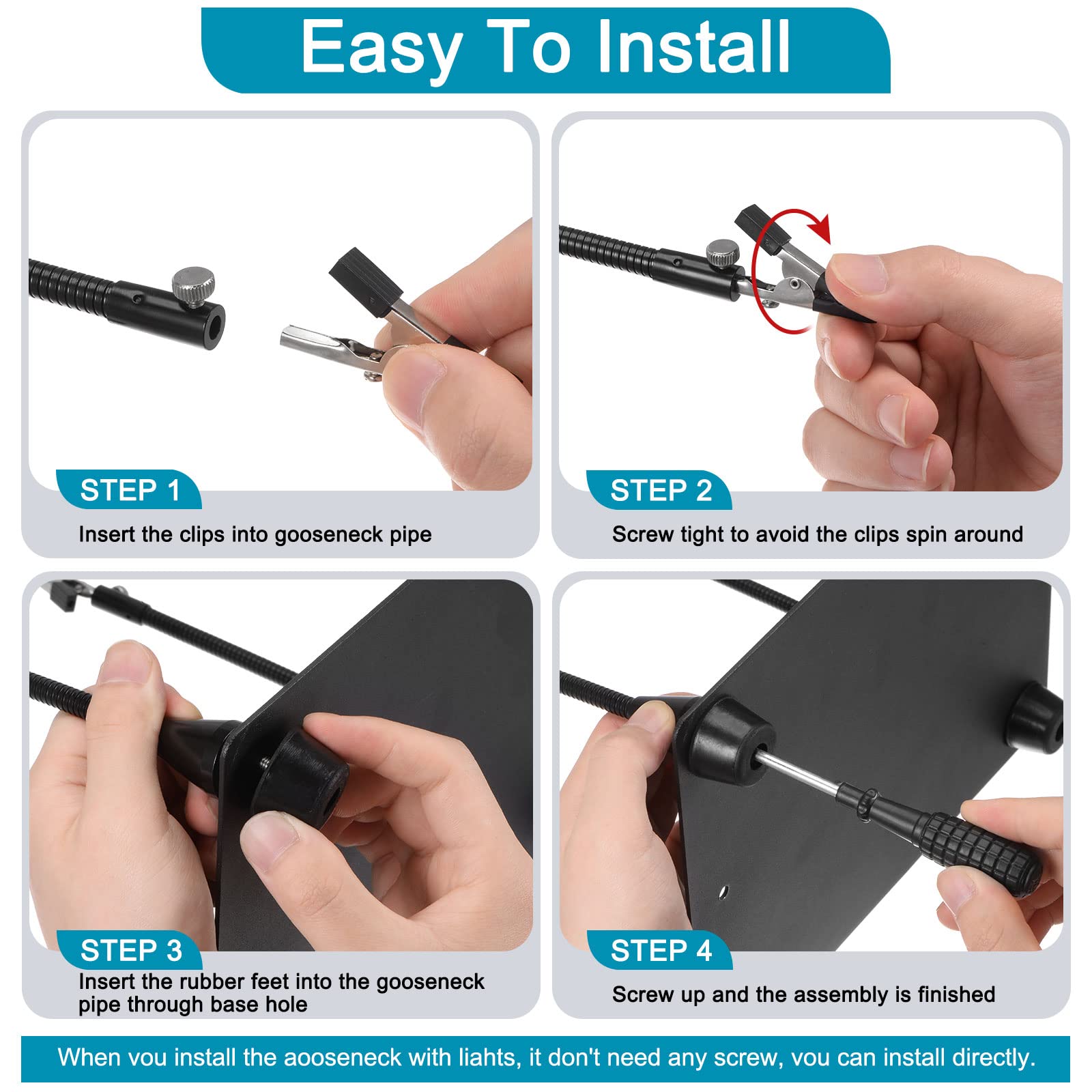 PATIKIL Mano di aiuto magnetico, 1 set di saldatura, 3 x lampada di ingrandimento a LED con supporto magnetico per circuiti stampati PCB per riparazione elettronica PCB Artigianato