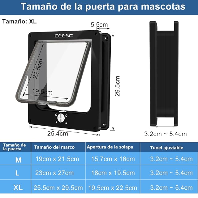 Foto 4 de 7 de CEESC Aleta Grande para Gatos (tamaño Exterior 29,5 x 24,5 cm)