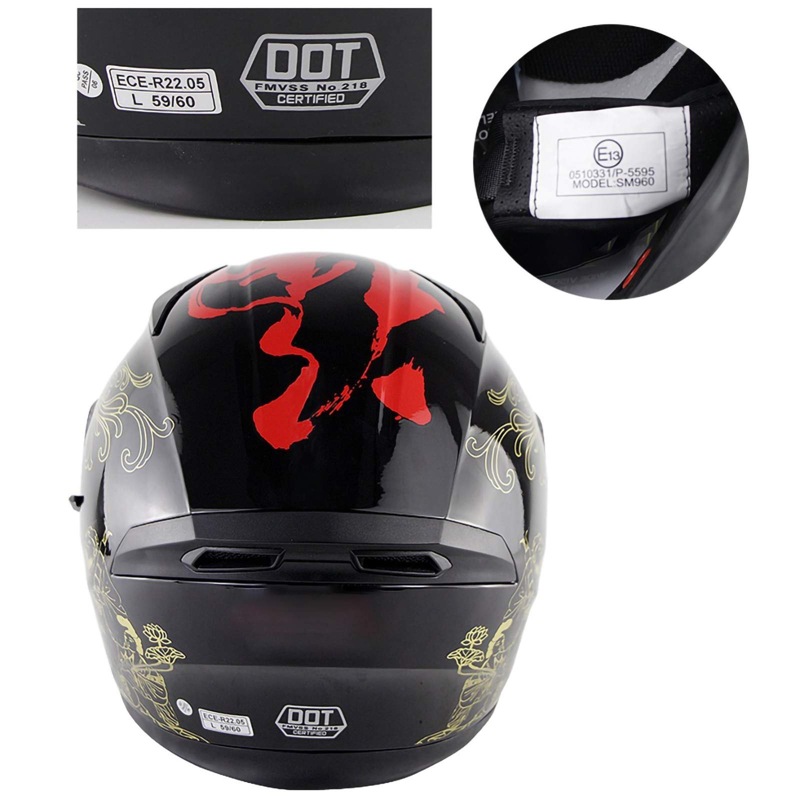 Bluetooth De La Motocicleta Casco,Modular De Doble Volteo Visera Del Casco Completo, El ECE Certificado Casco Con Anti-Niebla Doble Viseras Diseño Ligero Para Hombres Mujeres 3,L