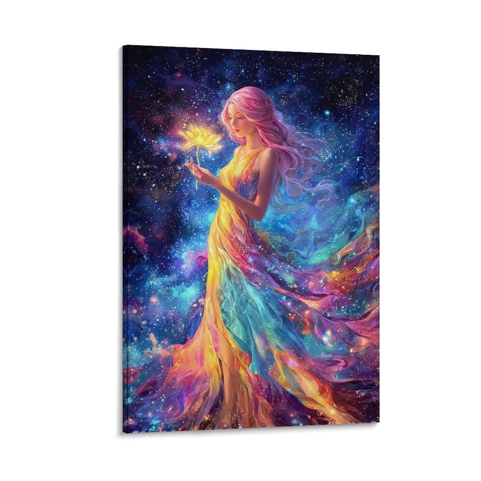Galaxy Starry Sky 3D Printed Canvas Wall Art Cosmic Nebula Decor nan