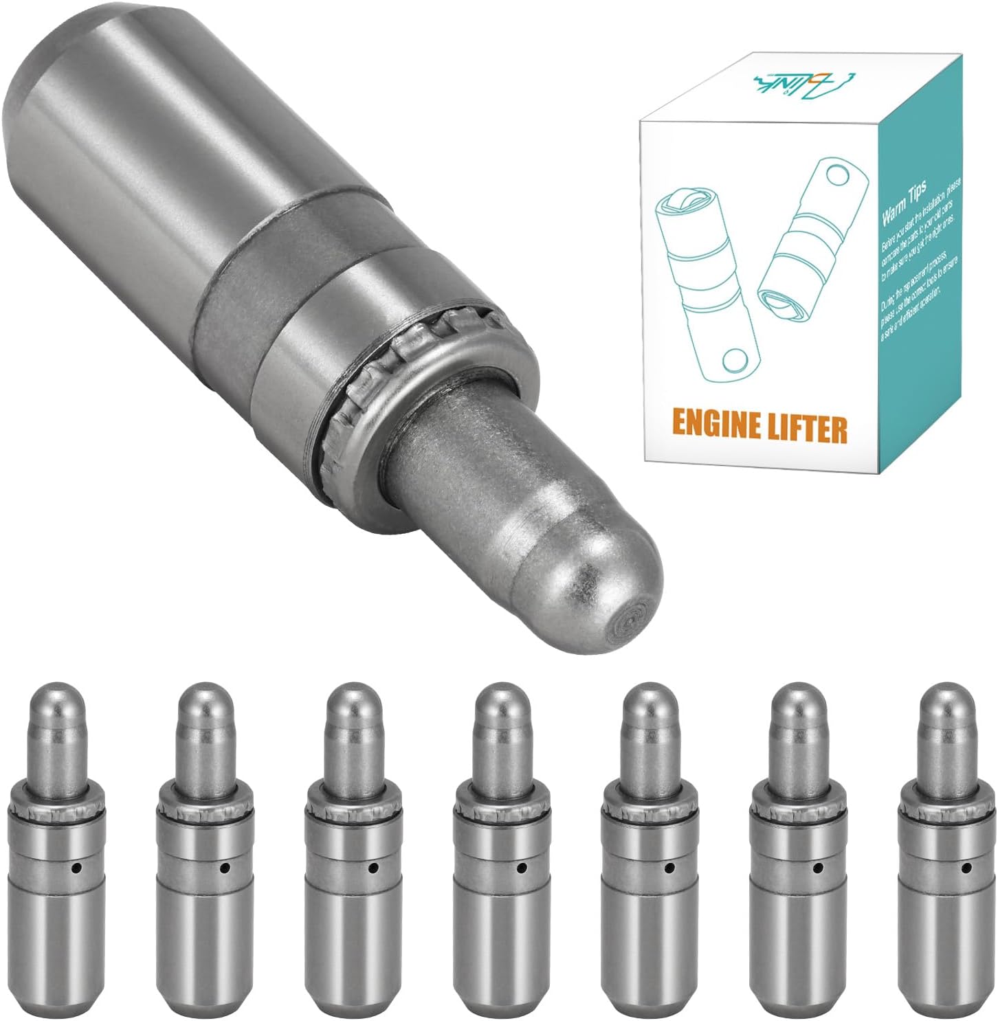 8pcs CPWK674 Hydraulic Valve Lifter (4 Intake+4 Exhaust) For Ford Ranger 2.3L 1989-1997, Ranger 2.5L 1998-2001, For Mazda B2300 2.3L 1994-1997, B2500 2.5L 1998-2001, Replaces LIF447 F67Z6500AA