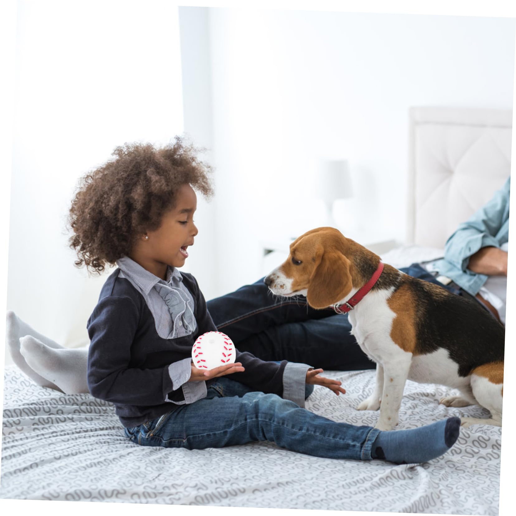 Kisangel 20pièces Jouets à Mâcher Forme De Balle De Tennis pour Chiens Balles Couinantes pour Chiots Jouets Interactifs pour Petits Chiens pour Soulager Les Dents Et Favoriser La