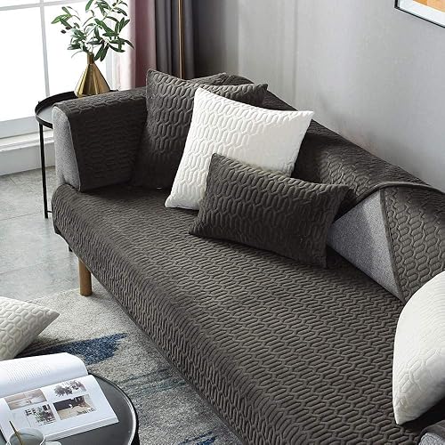 Protectores de sofá de mascotasperrosniños, fundas protectoras de muebles, fundas protectoras de muebles, fundas acolchadas de terciopelo, color