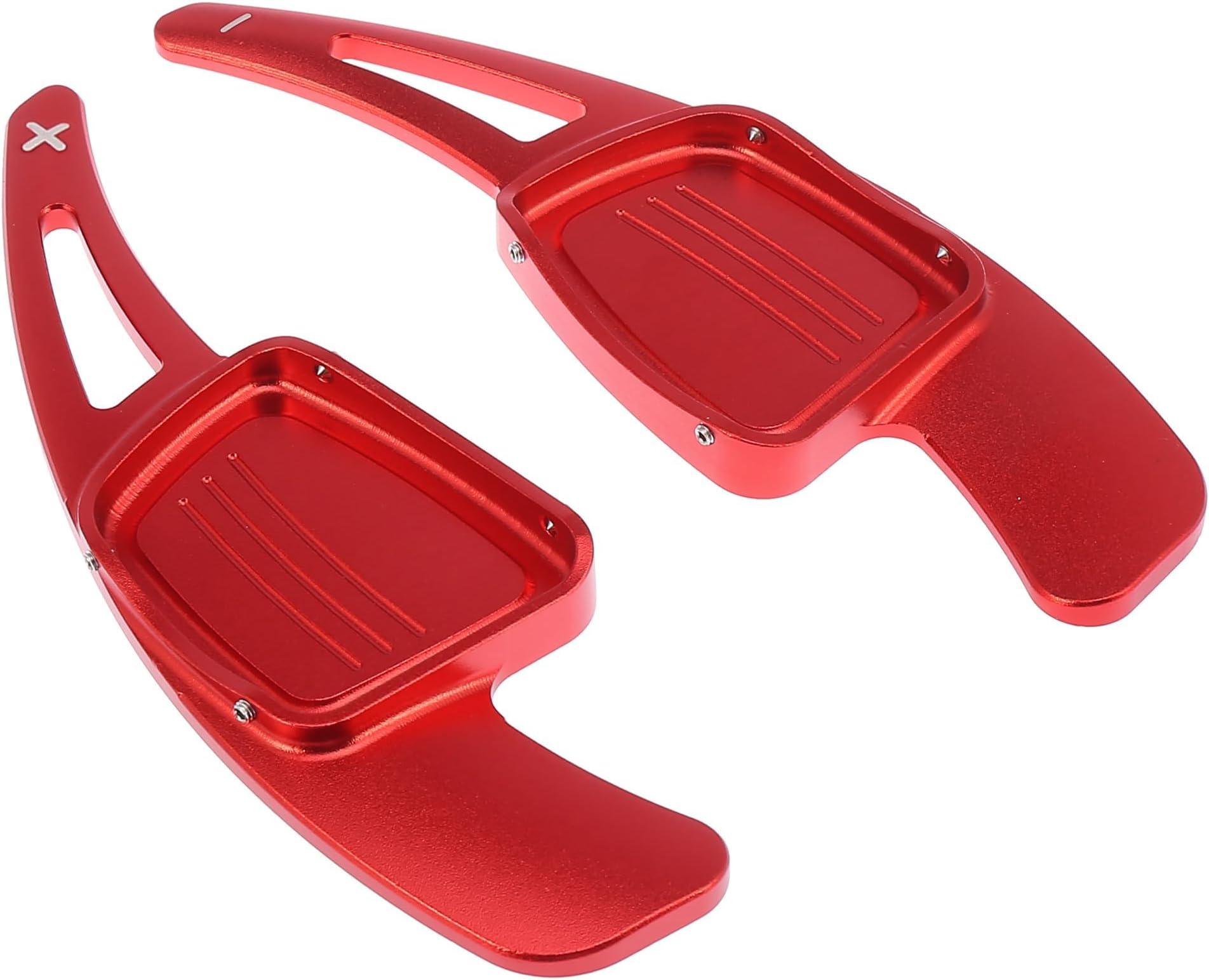 MACHSWON Car Pair Steering Wheel Shift Paddle Shifter for Audi A3 A4L A5 A8 S3 S5 Q5 R8 Q7 TTS Aluminum Alloy Red