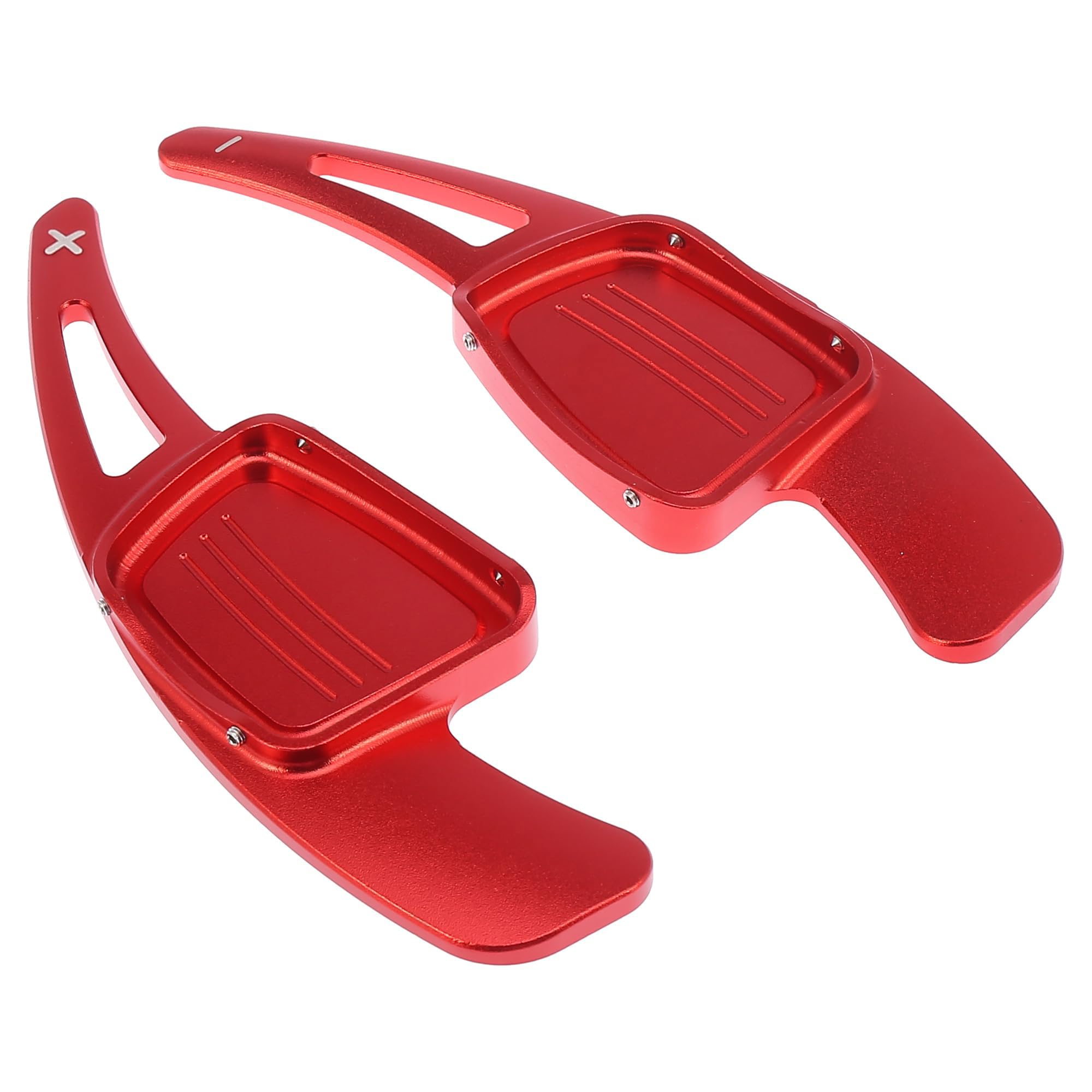 MACHSWON Car Pair Steering Wheel Shift Paddle Shifter for Audi A3 A4L A5 A8 S3 S5 Q5 R8 Q7 TTS Aluminum Alloy Red