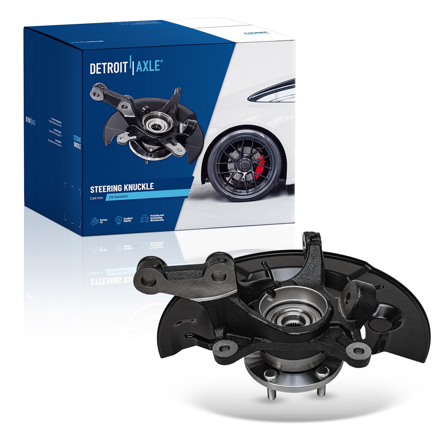 Detroit Axle - 2.5L Front Right Steering Knuckle for 2012-2017 Toyota Camry