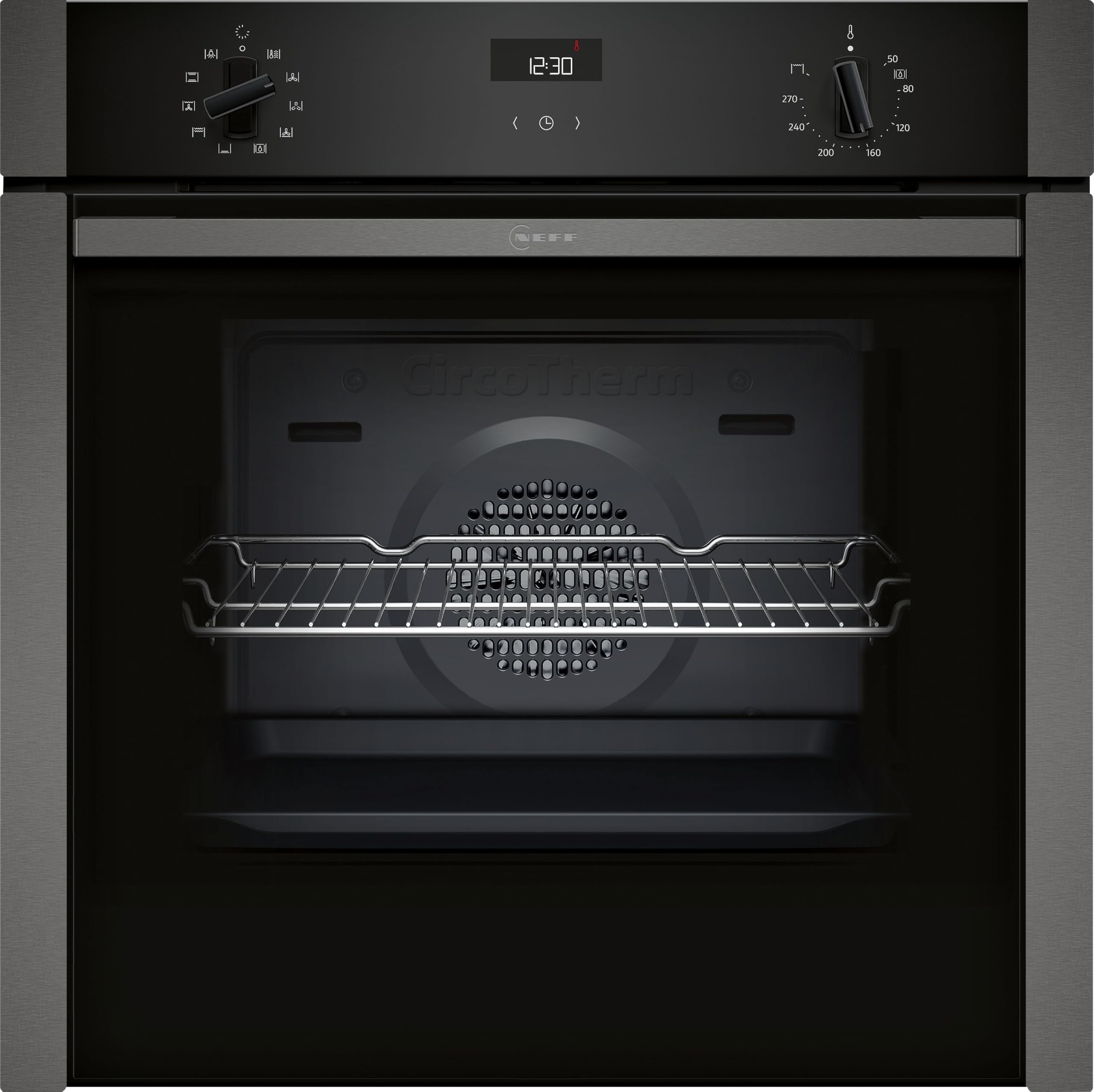 NEFF Graphite Electric N50 Single Slide and Hide Oven B3ACE4AG3B, 71L