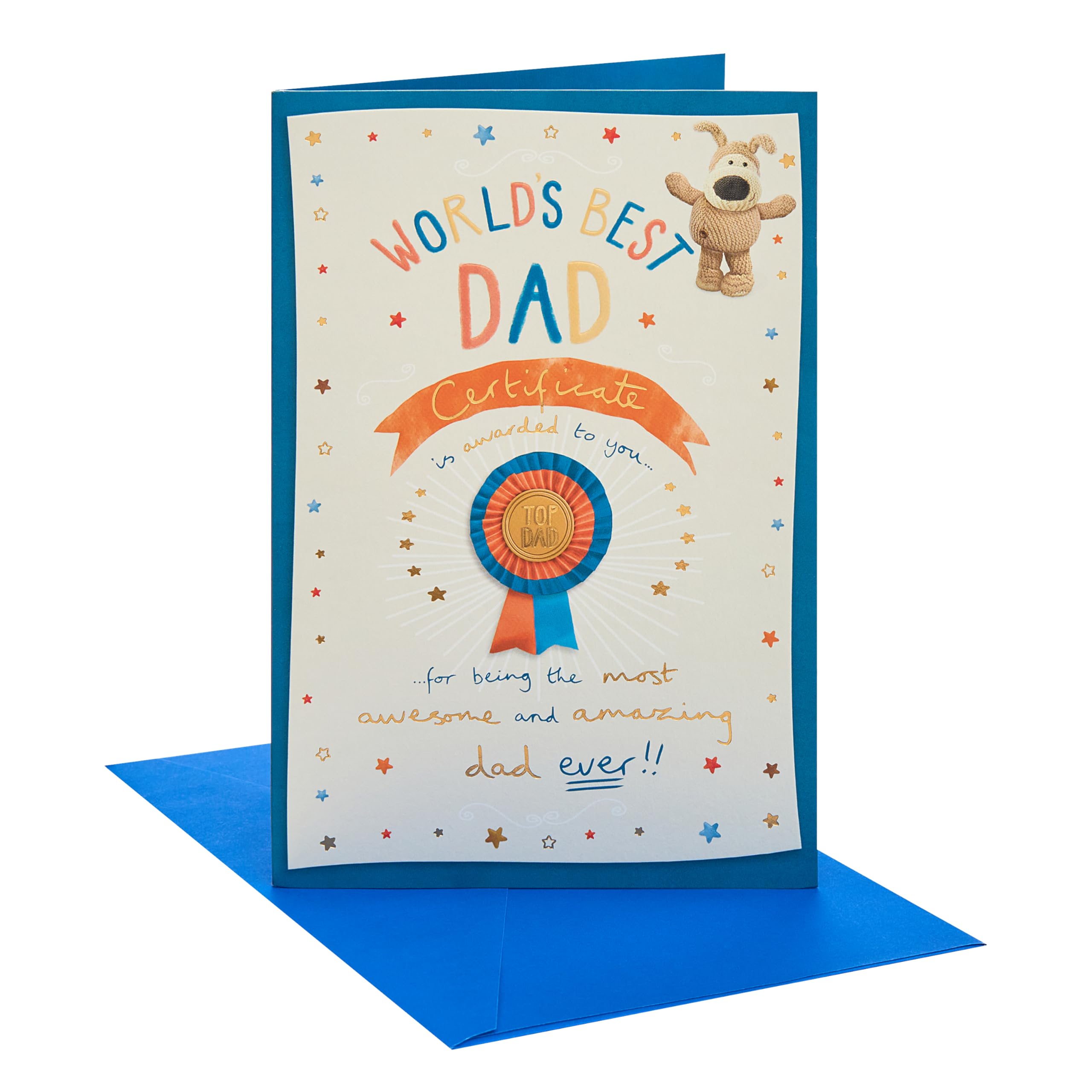 Boofle | Father's Day Card for Dad | Card for Dad, Grandad, Husband | Him, Boys, Men | Cute Design | With Envelope | 14.9 x 22.9 cm