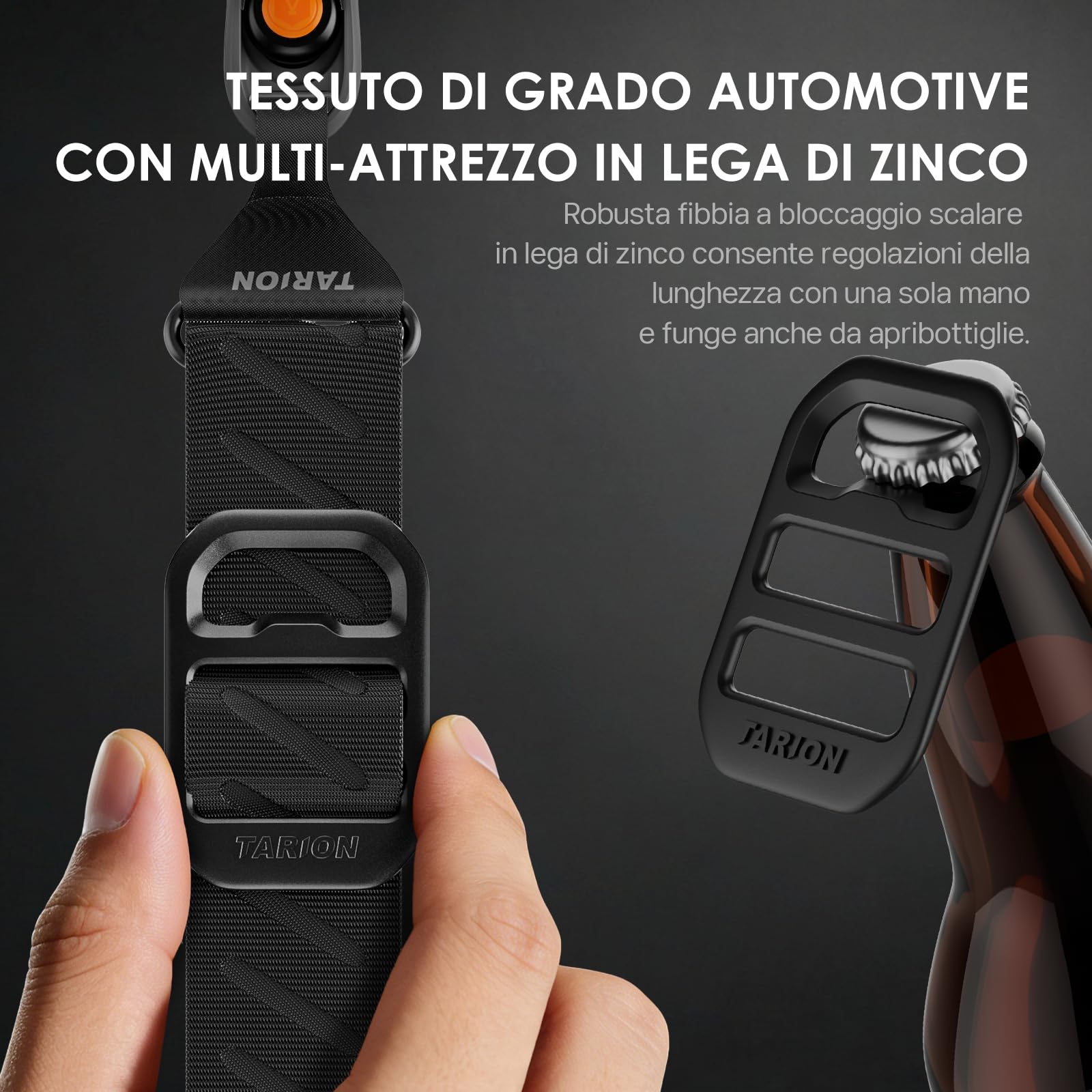TARION Tracolla per Fotocamera a Sgancio Rapido – Tracolla Magnetica per DSLR – Regolazione Rapida della Lunghezza 83-141cm – 50kg Ancoraggi di Sicurezza in Corda Dyneema ad Alta Portata – Magislide