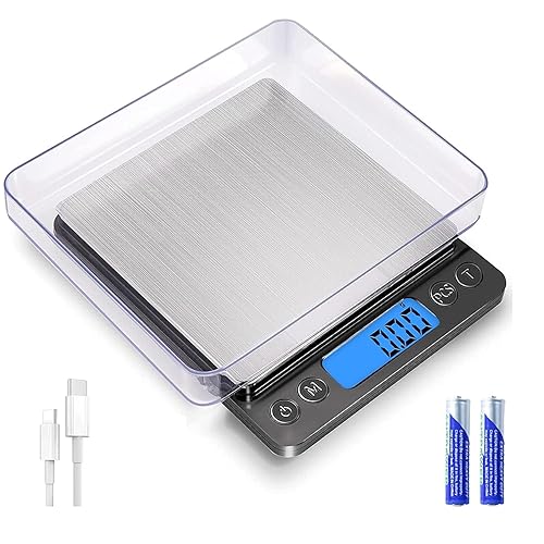 SKEAP Báscula de gramo de 0.00 oz de precisión, báscula de alimentos para cocina, peso digital de gramos y onzas, báscula de joyería, báscula de