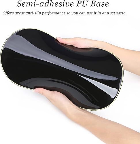 Miniatura 5 de hueilm Alfombrilla ergonómica para mouse con soporte de muñeca, para aliviar el dolor con reposamuñecas, alfombrilla de mouse de espuma