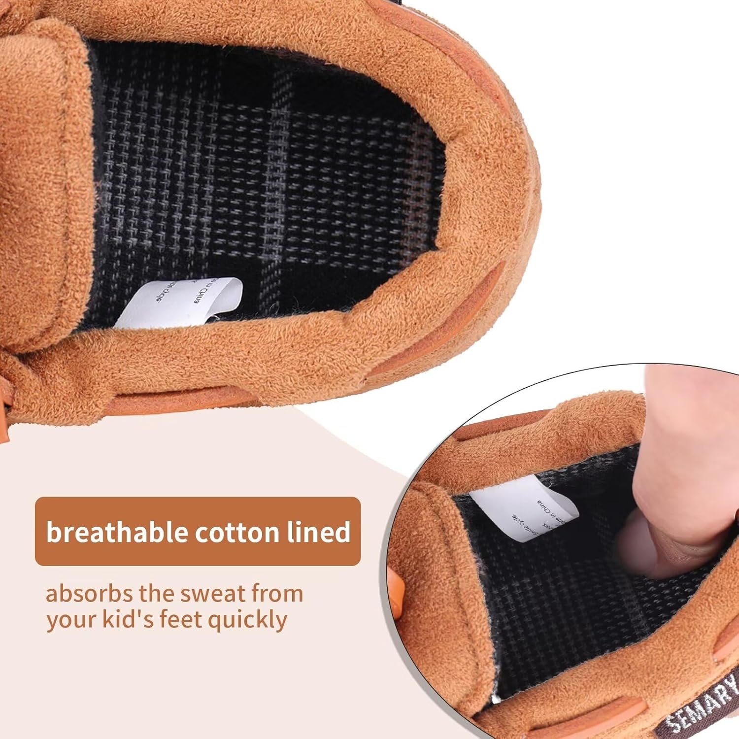 Toddler Kids House Shoes Slippers with Memory Foam Fuzzy and Warm Cozy Comfort Fleece Clog Slip On Sole Protection for Boys Girls Indoor Outdoor - Image 3